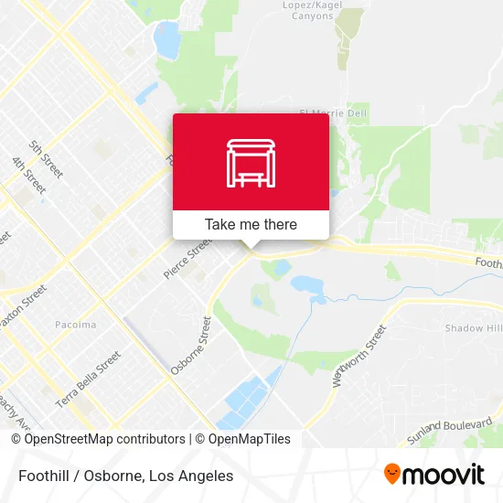 Foothill / Osborne map