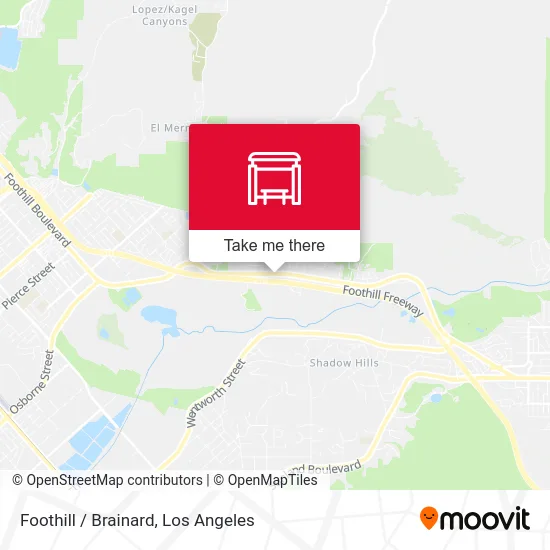 Foothill / Brainard map