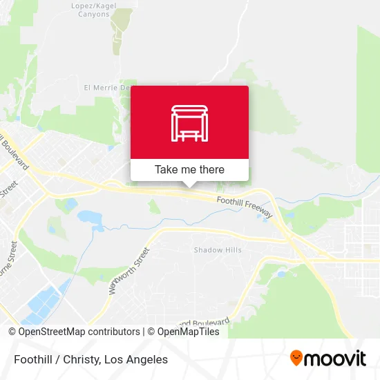 Foothill / Christy map