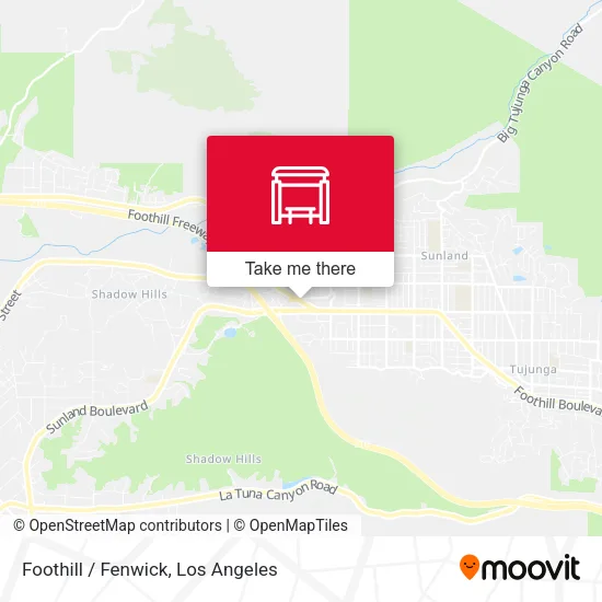 Foothill / Fenwick map