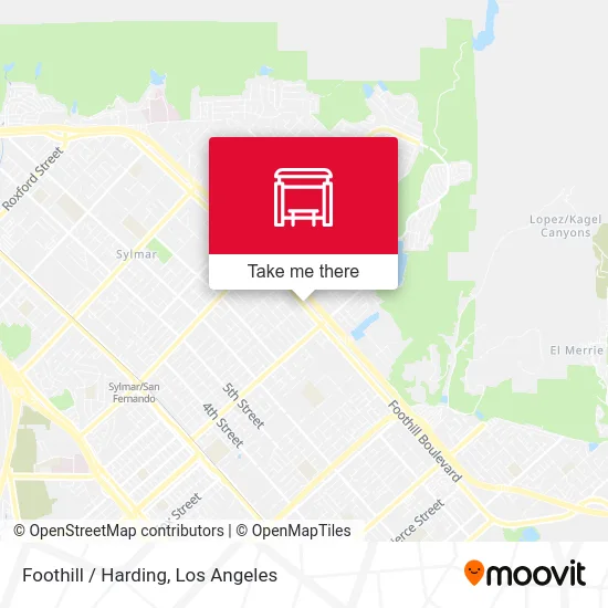 Foothill / Harding map