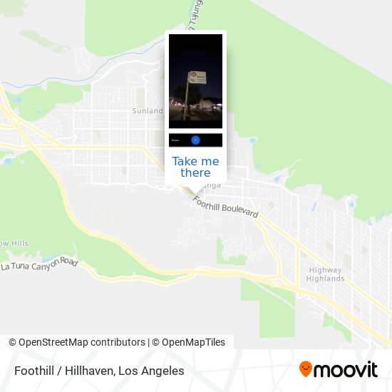 Foothill / Hillhaven map