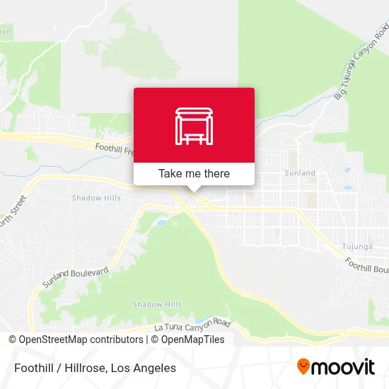 Foothill / Hillrose map