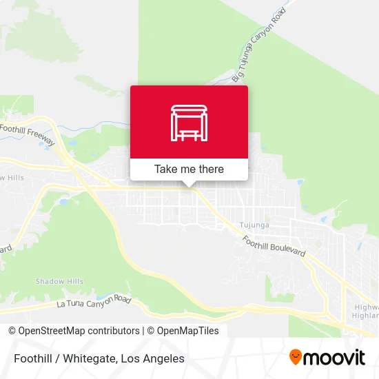 Foothill / Whitegate map