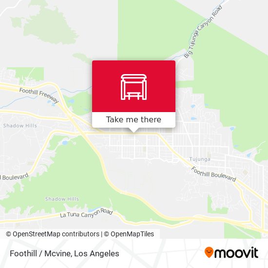 Foothill / Mcvine map