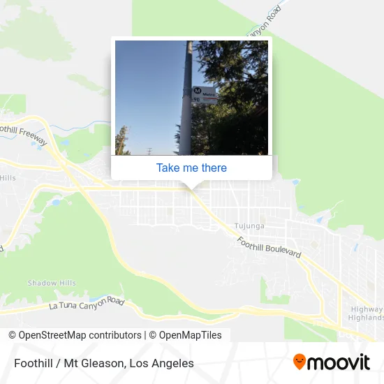 Foothill / Mt Gleason map