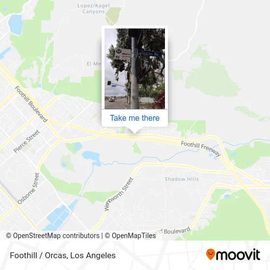 Foothill / Orcas map