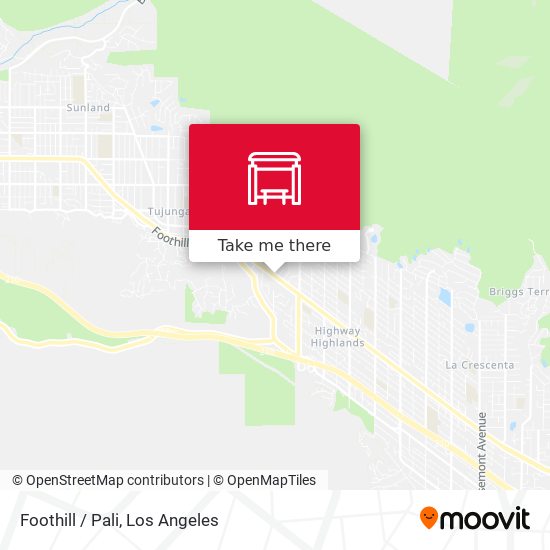 Mapa de Foothill / Pali