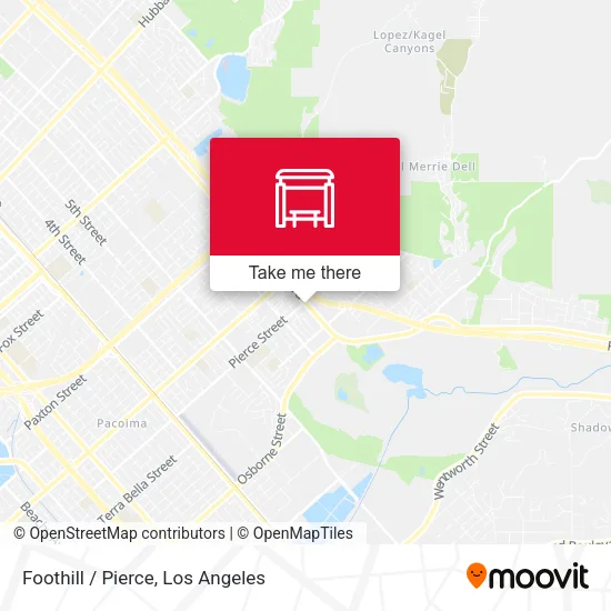 Foothill / Pierce map