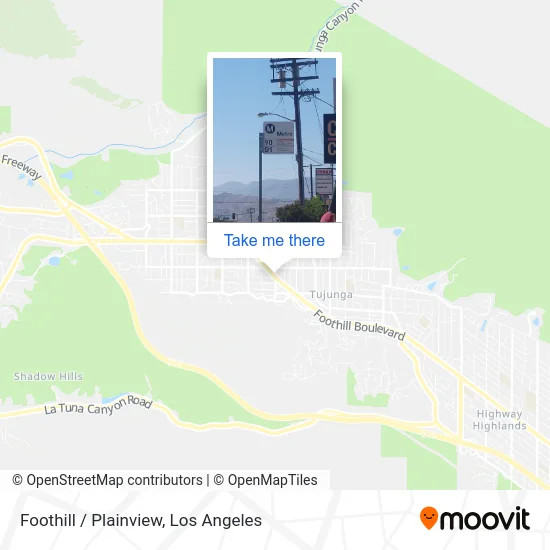 Foothill / Plainview map