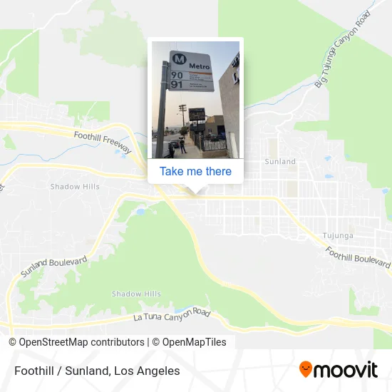 Foothill / Sunland map