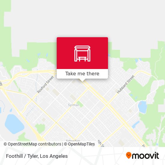 Foothill / Tyler map