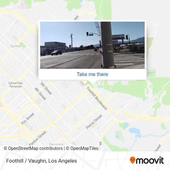 Foothill / Vaughn map