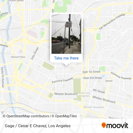 Gage / Cesar E Chavez map