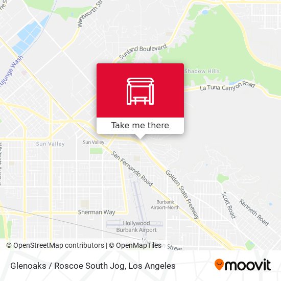 Glenoaks / Roscoe South Jog map