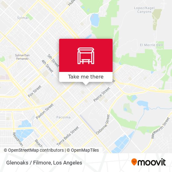 Glenoaks / Filmore map