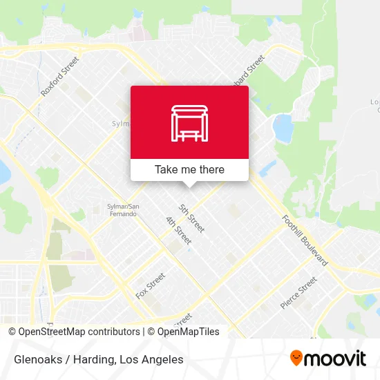 Glenoaks / Harding map