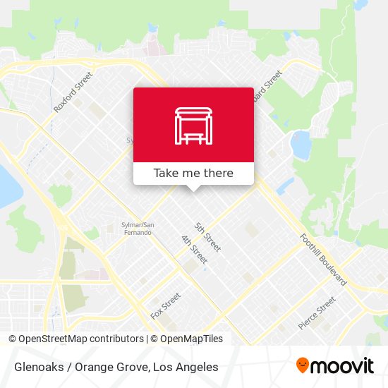 Glenoaks / Orange Grove map