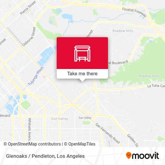 Glenoaks / Pendleton map