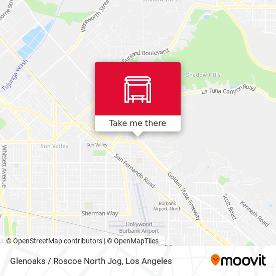 Glenoaks / Roscoe North Jog map