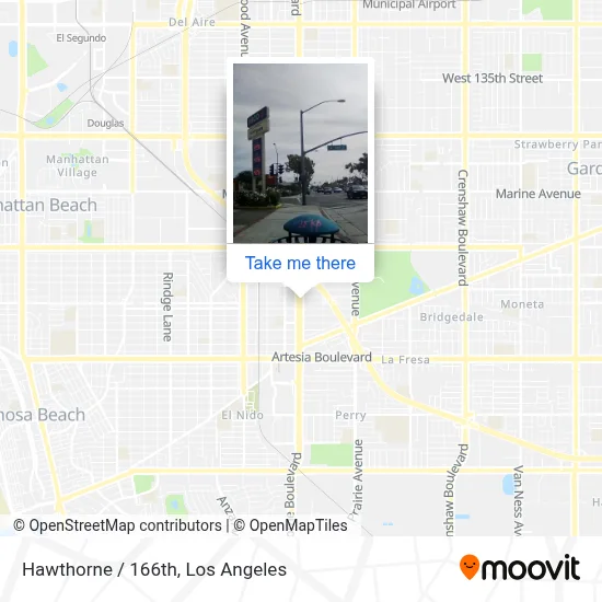 Hawthorne / 166th map