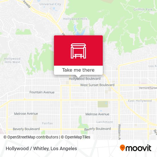 Hollywood / Whitley map