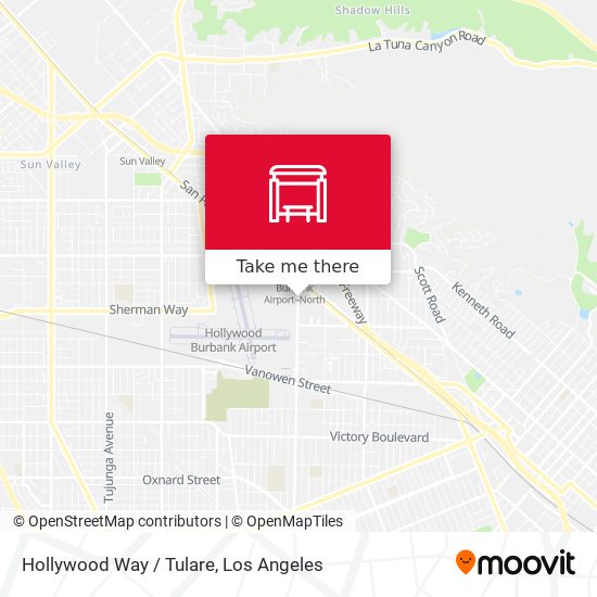 Hollywood Way / Tulare map