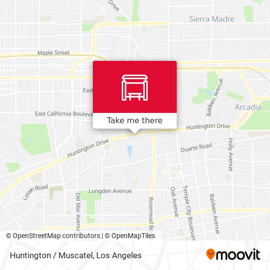 Huntington / Muscatel map