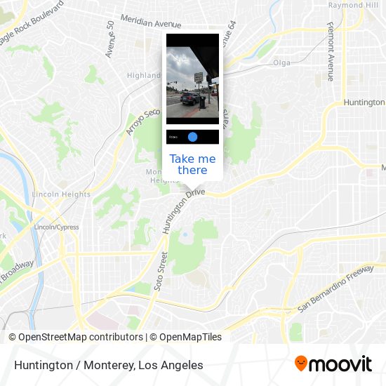 Huntington / Monterey map