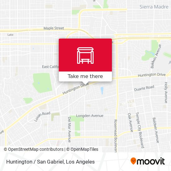 Mapa de Huntington / San Gabriel