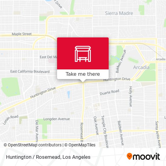 Huntington / Rosemead map