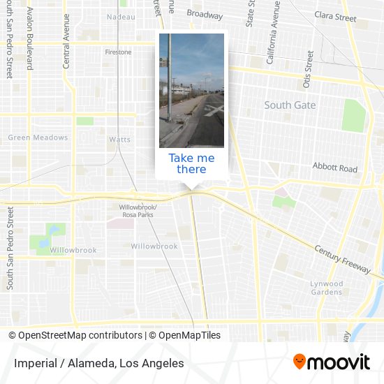 Imperial / Alameda map