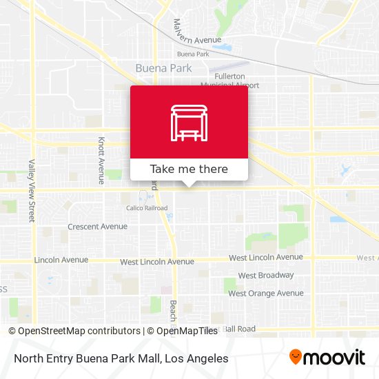 North Entry Buena Park Mall map