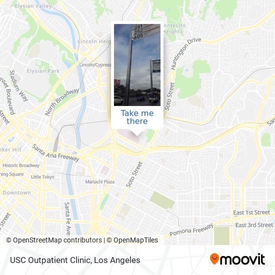 USC Outpatient Clinic map