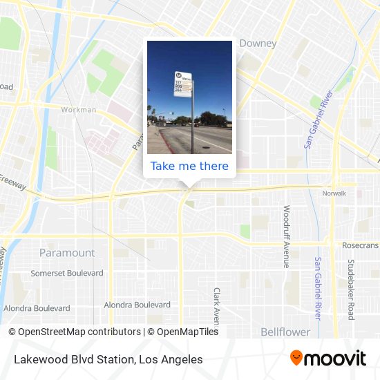 Lakewood Blvd Station map