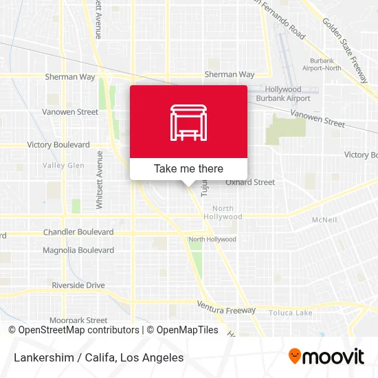 Lankershim / Califa map