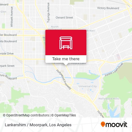 Lankershim / Moorpark map
