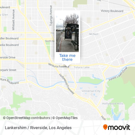 Lankershim / Riverside map