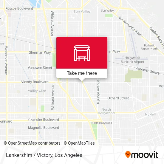 Lankershim / Victory map