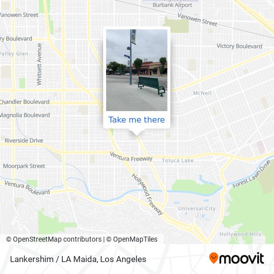 Lankershim / LA Maida map
