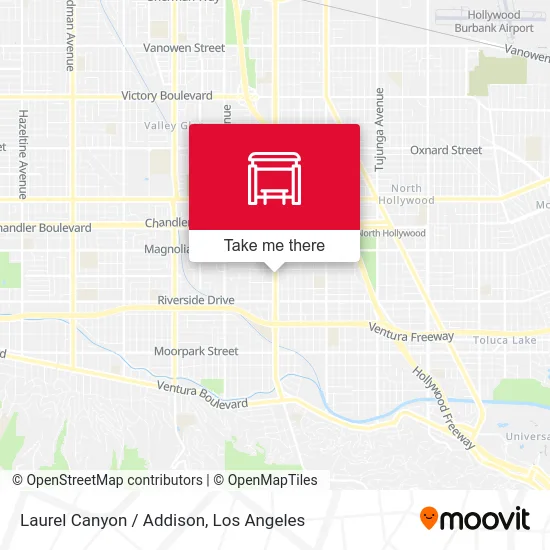 Laurel Canyon / Addison map