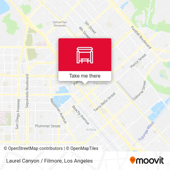 Laurel Canyon / Filmore map