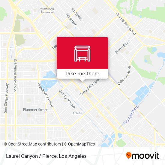 Mapa de Laurel Canyon / Pierce