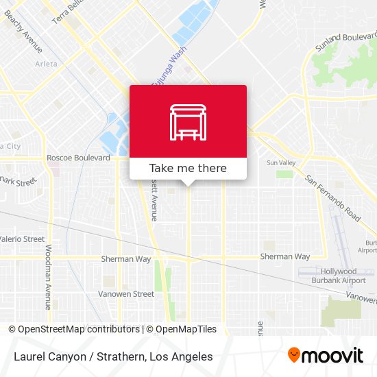 Laurel Canyon / Strathern map