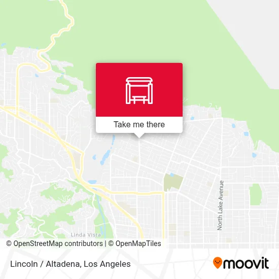 Lincoln / Altadena map