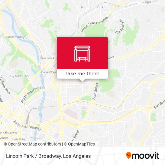 Mapa de Lincoln Park / Broadway