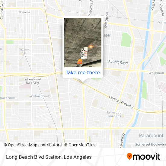Long Beach Blvd Station map