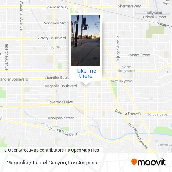 Magnolia / Laurel Canyon map