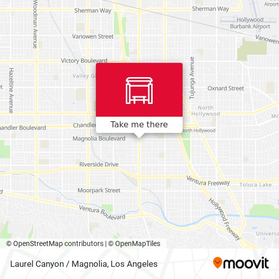Laurel Canyon / Magnolia map