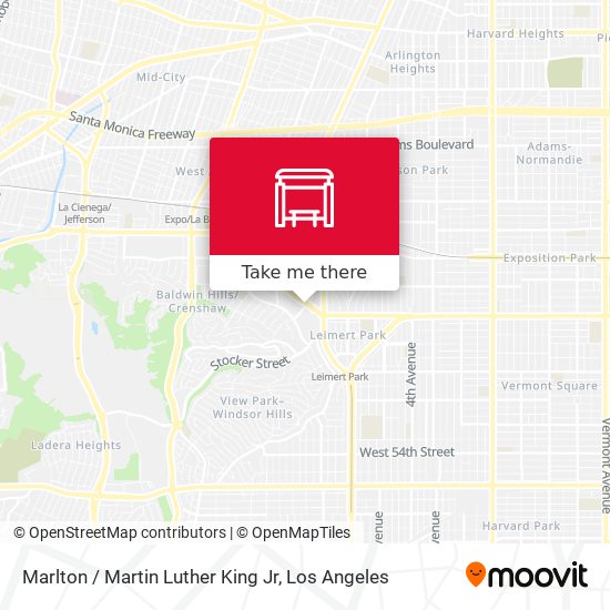 Marlton / Martin Luther King Jr map